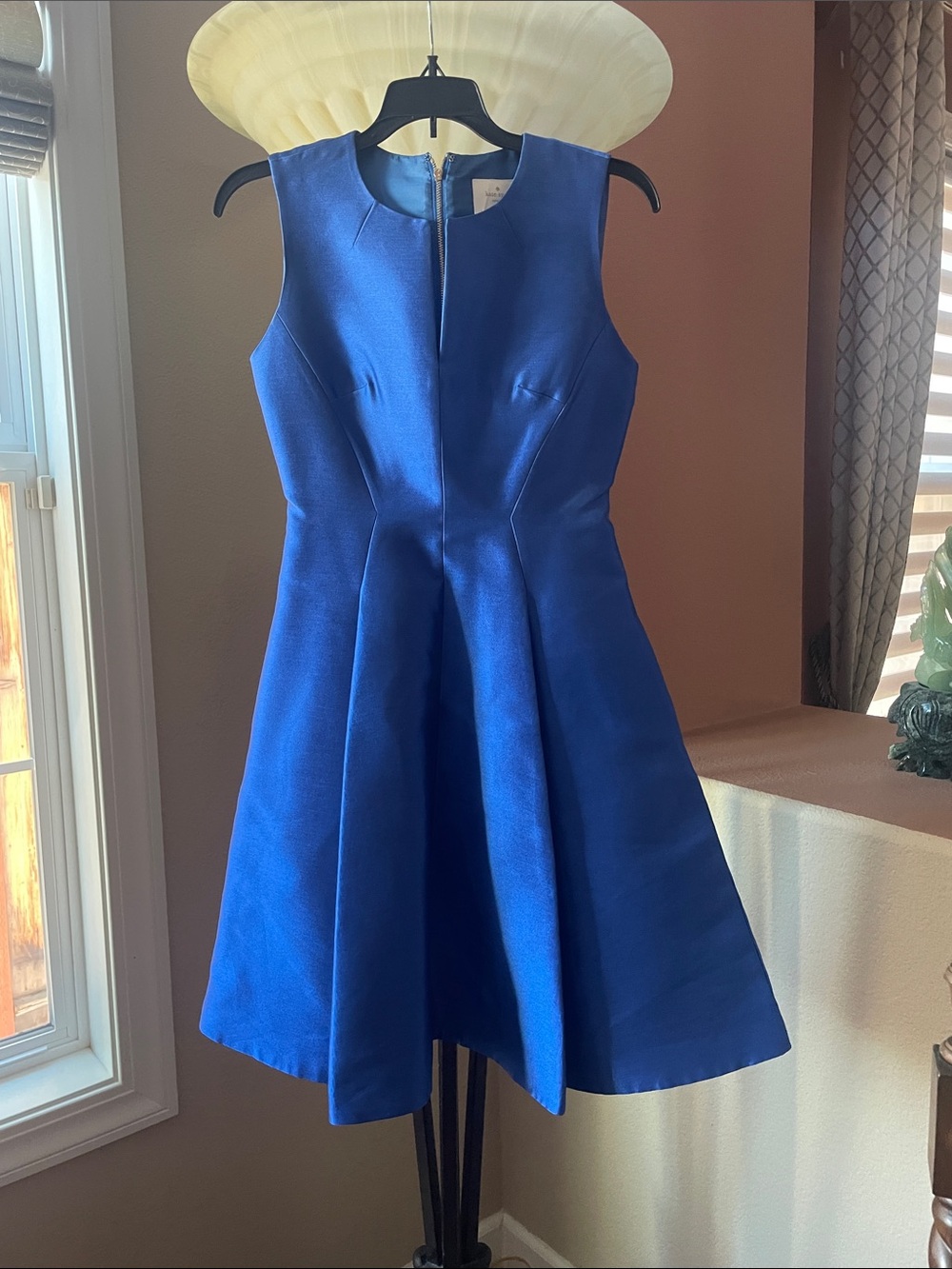 The most beautiful Kate Spade Royal Blue Sleeveless Fit-and-Flare Dress